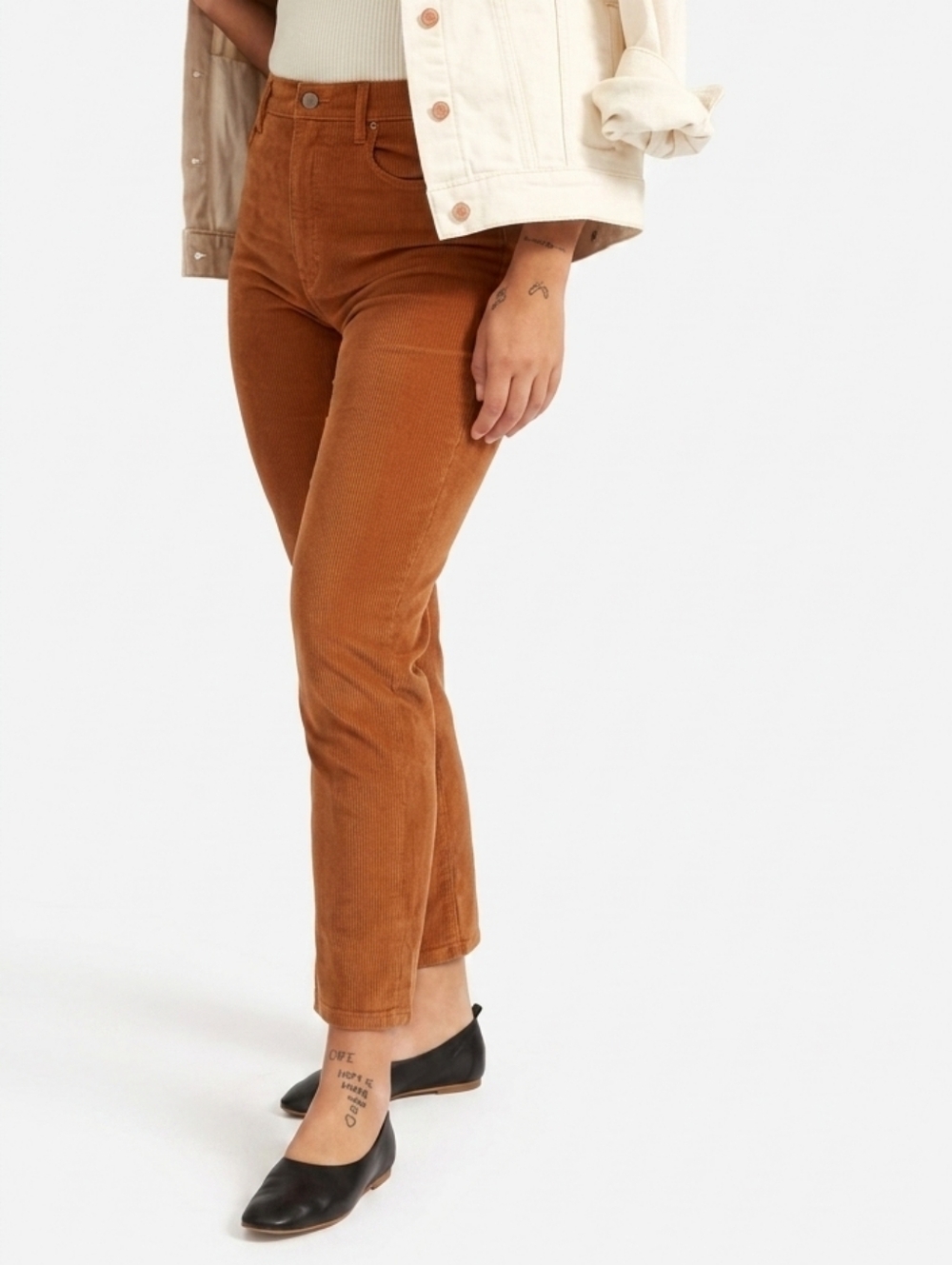 Everlane Baby Cord Relaxed Straight Cheeky Pants Women’s Size 27 Indie Academia